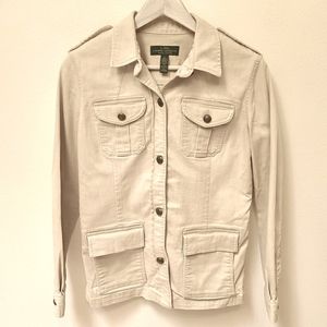 Vintage Ralph Lauren Military Utility Jean Jacket Womens Size Small